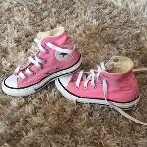 Converse high top pink size 11 girls